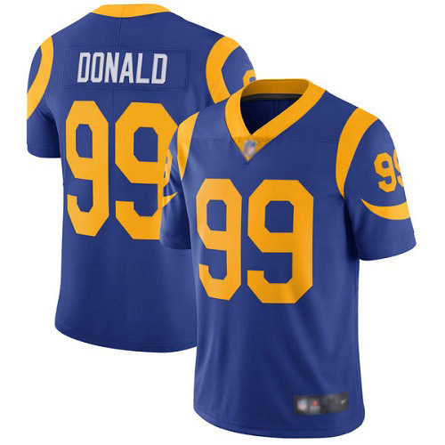 Los Angeles Rams Limited Royal Blue Men Aaron Donald Alternate Jersey NFL Football 99 Vapor Untouchable